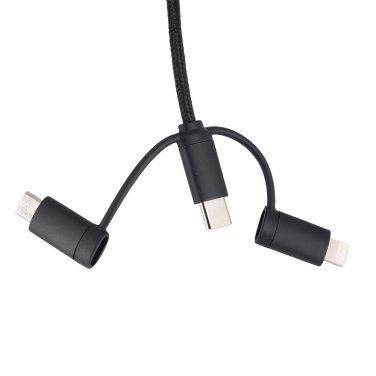 Logotrade business gift image of: Cable 4in1 with illuminated logo - LH-ZM02