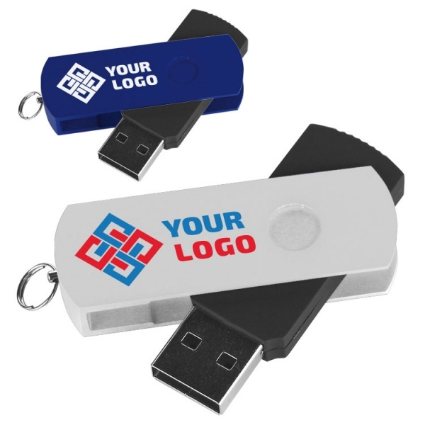 Logotrade promotional gift picture of: Metal and plastic USB stick