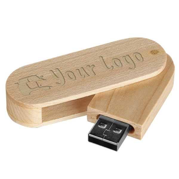 Logotrade promotional giveaway image of: Wooden USB stick