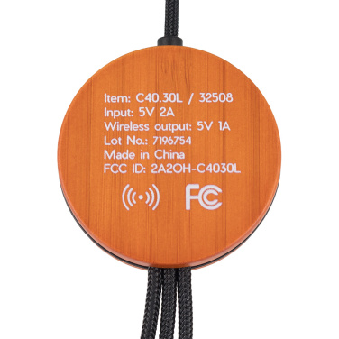 Logo trade corporate gifts picture of: Big cable 4in1 with illuminated logo - i5w