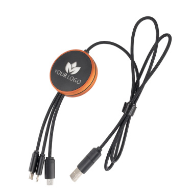 Logotrade advertising product image of: Big cable 4in1 with illuminated logo - i5w