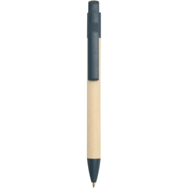 Logo trade promotional items picture of: Liliana sugarcane paper ballpoint pen (blue ink)