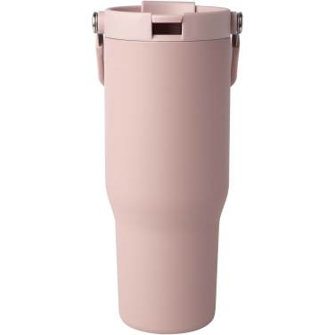 Logo trade corporate gifts image of: Bronx 900 ml RCS recycled stainless steel copper vacuum insulated tumbler with dual function lid