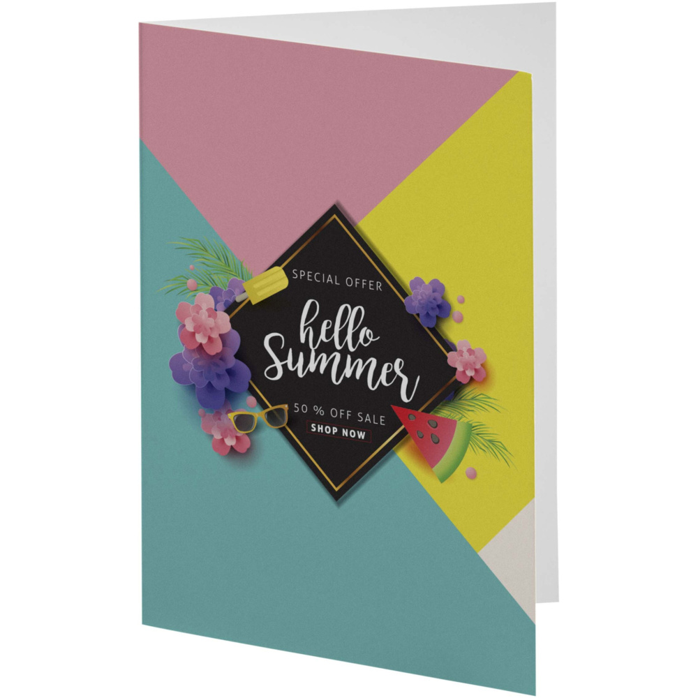 Logo trade promotional products image of: Herald A6 greeting card