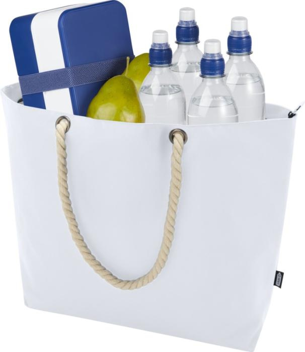 Logotrade promotional merchandise picture of: Panama GRS recycled beach cooler tote bag with cord handles