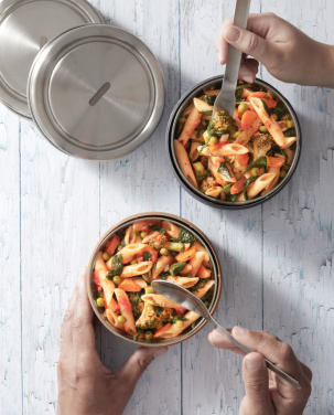 Logo trade corporate gifts image of: Black+Blum Glass Lunch Bowl 750ml