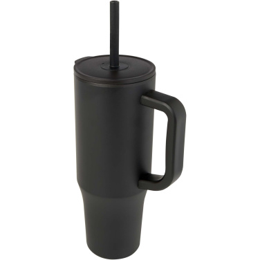 Logotrade promotional products photo of: Brady 900 ml RCS certified insulated tumbler with silicone straw