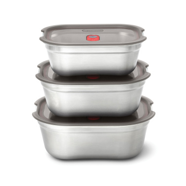 Logo trade advertising products image of: Black+Blum Mealprep Box 3pcs Set Small, Medium, Large