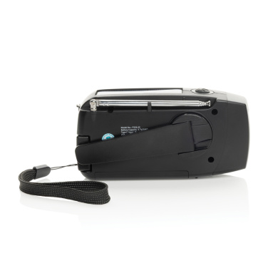 Logo trade corporate gifts image of: RescueWave RCS recycled plastic emergency radio