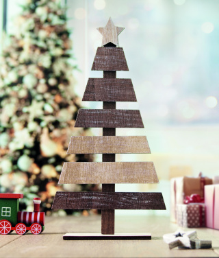 Logo trade business gifts image of: Wooden Christmas tree