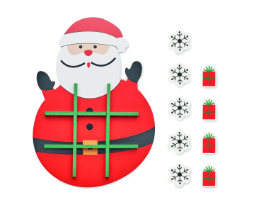Logo trade promotional giveaways image of: Christmas wooden tic tac toe