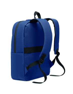 Logotrade corporate gift picture of: Slim 15 inch laptop backpack made of 600D RPET polyester with a 210D lining and customizable printing