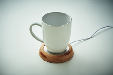 Logotrade promotional giveaway picture of: Bamboo mug warmer with USB