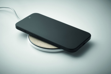 Logo trade promotional giveaways picture of: Cork wireless charger 15W