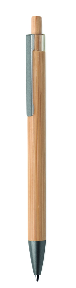Logotrade promotional gifts photo of: Push button bamboo pen