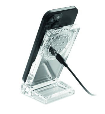 Logo trade promotional merchandise picture of: Acrylic wireless charger 15W