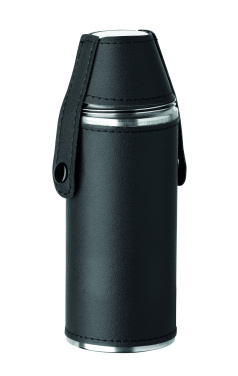 Logo trade promotional giveaway photo of: Hip flask with shot cups
