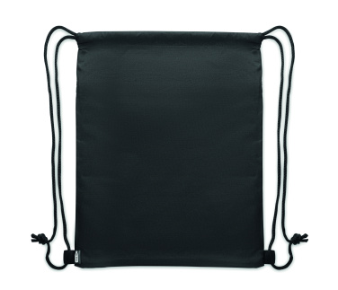 Logo trade promotional giveaway photo of: Drawstring bag in 600D RPET