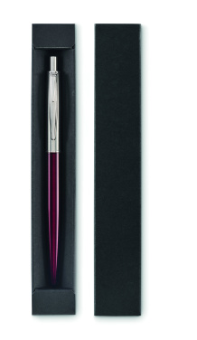 Logo trade business gifts image of: Push button pen in box