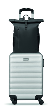 Logotrade promotional products photo of: Rolltop laptop rucksack 600D