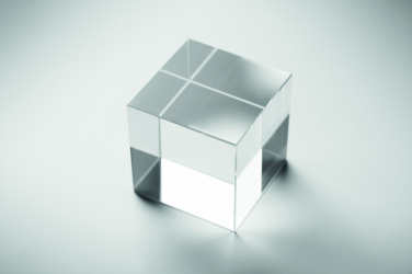 Logo trade promotional giveaways picture of: Glass cube award