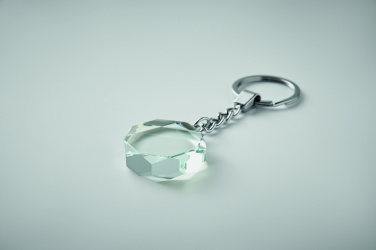 Logotrade promotional gift picture of: Glass round award key ring