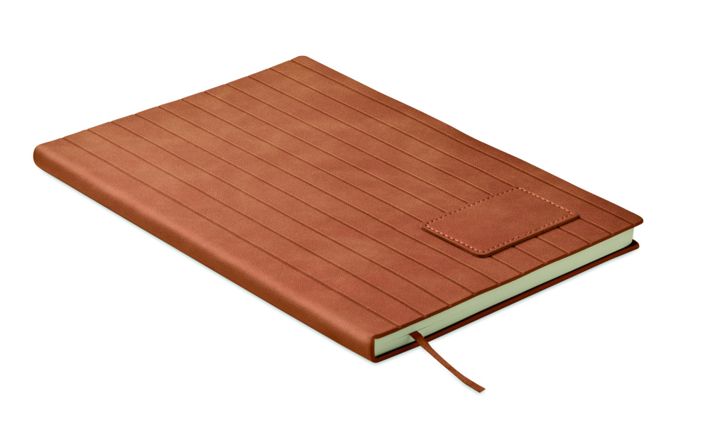 Logotrade promotional gift picture of: A5 notebook in smokey PU