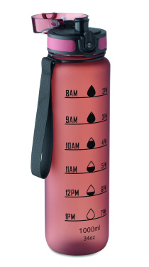 Logo trade promotional merchandise photo of: Sports water bottle RPET 1L