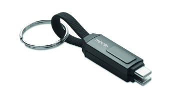 Logo trade corporate gifts picture of: 60W charging cable keyring