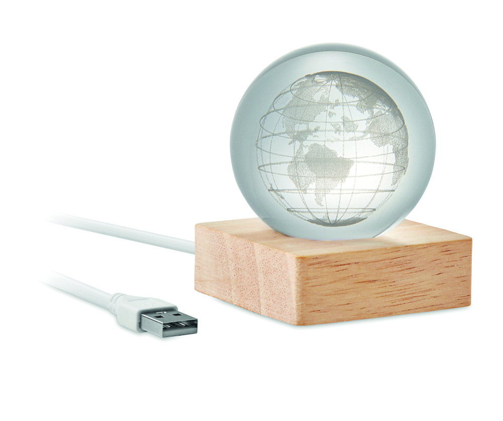 Logo trade corporate gifts picture of: LED globe glass ball