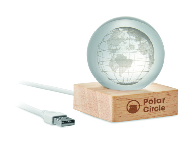 Logo trade business gift photo of: LED globe glass ball