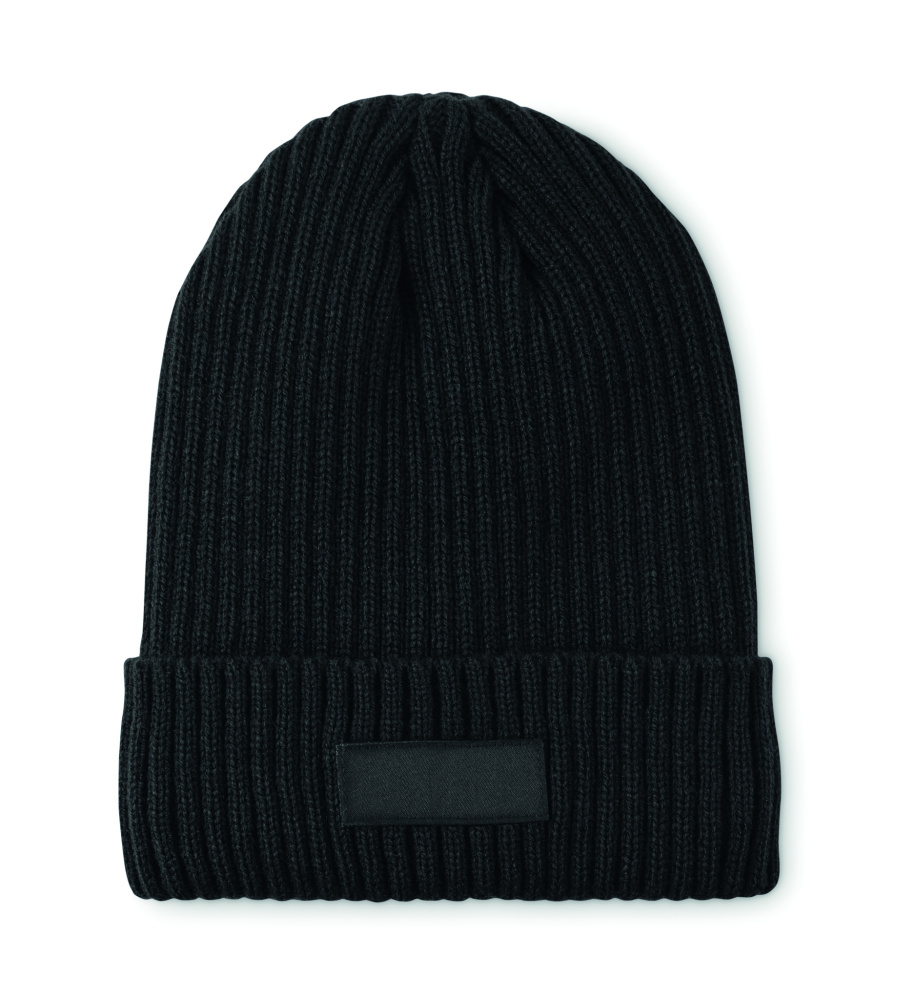 Logo trade promotional giveaways image of: 3M knitted beanie with cuff