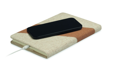 Logotrade promotional merchandise picture of: A5 notebook with 15W charger