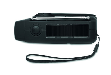 Logotrade promotional merchandise picture of: Portable radio SOS with LED torch