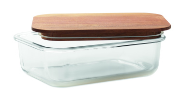 Logo trade promotional giveaways image of: Glass lunch box 800ml