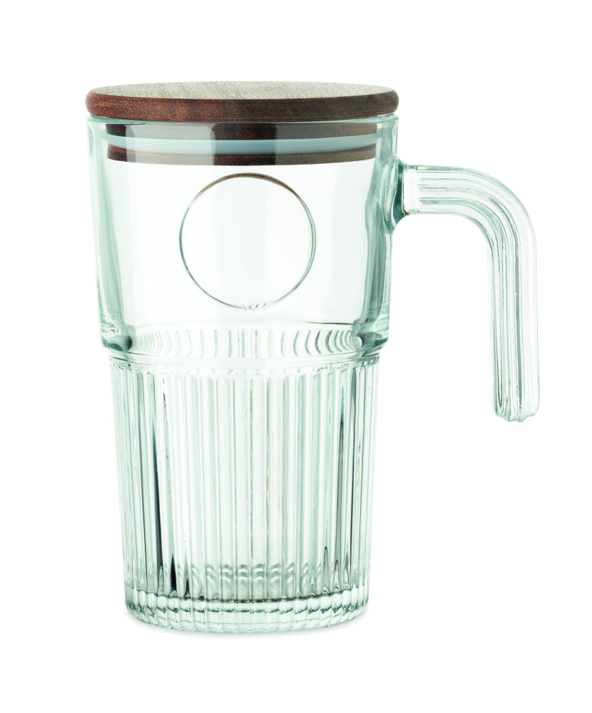 Logo trade promotional gifts image of: Glass mug 450ml