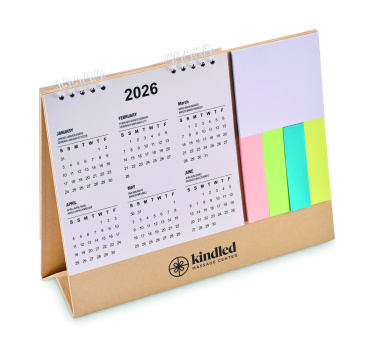 Logotrade promotional item picture of: Desk calendar with memo pad