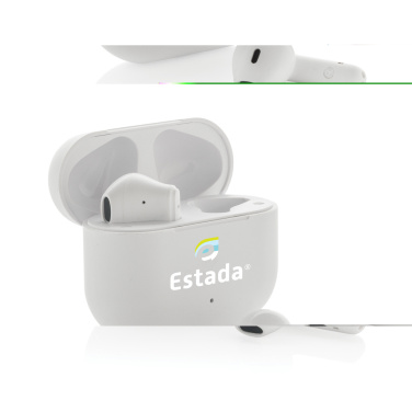 Logo trade promotional items picture of: Tunevo RCS recycled plastic wireless earbuds