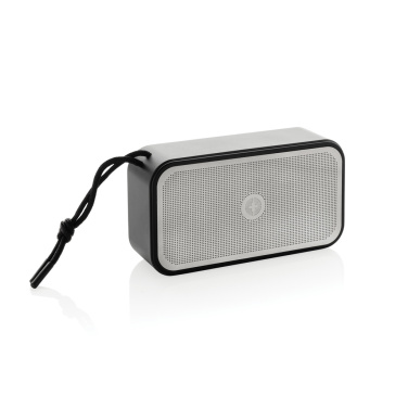 Logo trade corporate gift photo of: Swiss Peak RCS recycled aluminium 10W bass speaker