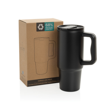 Logotrade corporate gift image of: Embrace Leakproof RCS recycled stainless steel tumbler 900ml