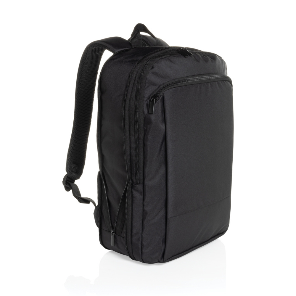 Logo trade promotional giveaways image of: Flexpack Aware™ RPET Expandable Slim 15.6" Laptop Backpack