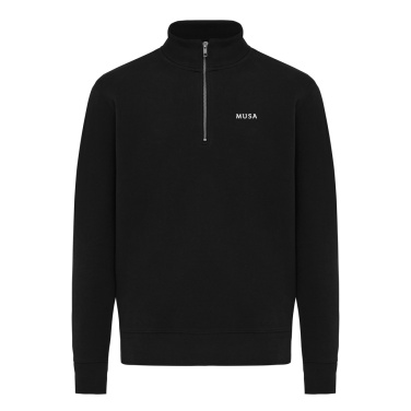 Logotrade advertising product image of: IQONIQ Elgon recycled cotton quarter zip sweater