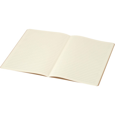 Logotrade promotional gift picture of: Slyk A5 kraft cahier notebook with ruled pages