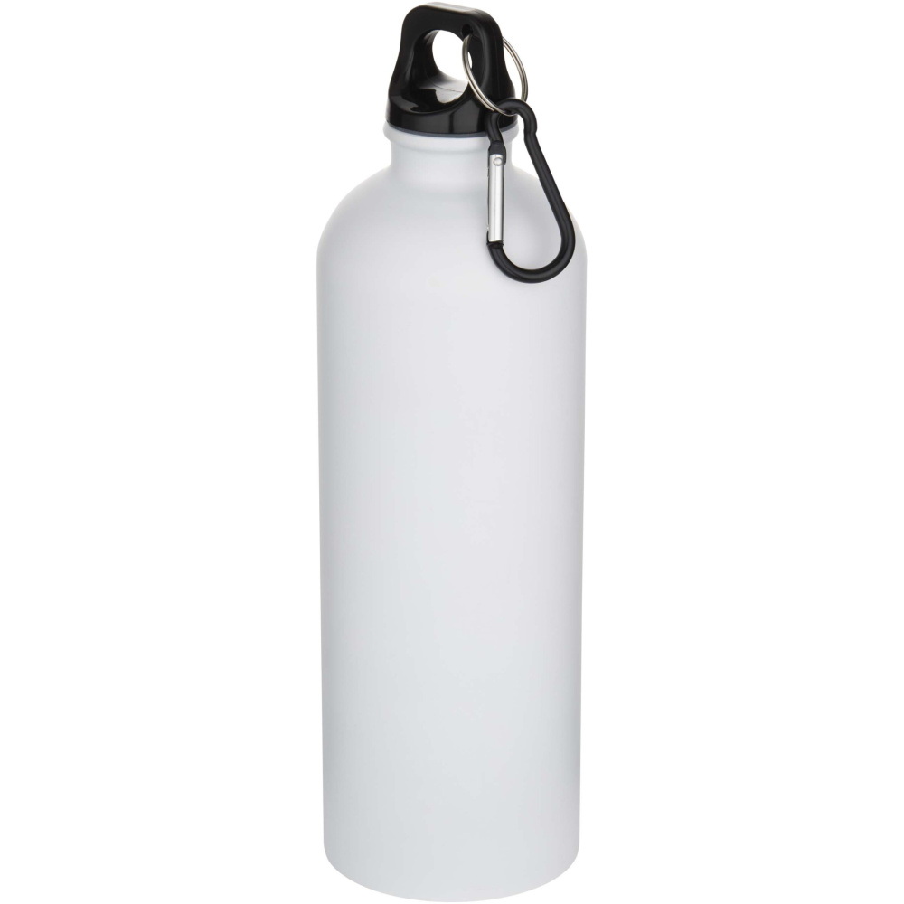 Logotrade promotional merchandise picture of: Oregon 750 ml matte RCS recycled single wall stainless steel water bottle with carabiner