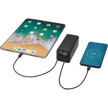 Logotrade promotional product picture of: Acamar 20.000 mAh 70W recycled aluminium laptop power bank