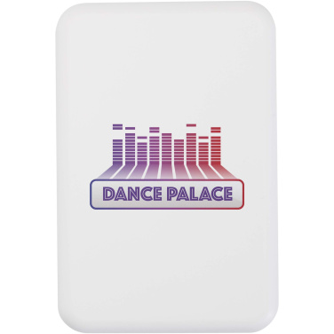 Logo trade business gifts image of: Acrab 5000 mAh 15W magnetic wireless power bank with 20W PD - made from recycled plastic