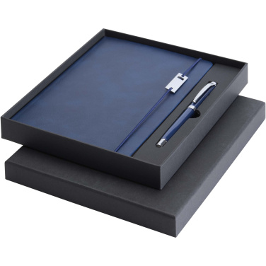 Logotrade promotional gift picture of: Legato Elegance A5 hard cover notebook and rollerball pen set