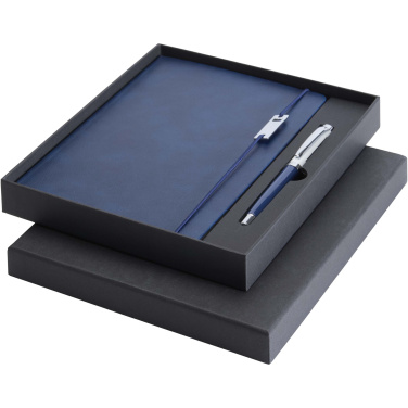 Logotrade promotional items photo of: Legato Elegance A5 hard cover notebook and rollerball pen set