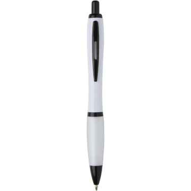 Logo trade promotional merchandise picture of: Nash recycled plastic ballpoint pen with black trims (black ink)