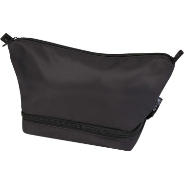 Logo trade promotional merchandise photo of: Trip Aware™ recycled travel toiletry bag 6L